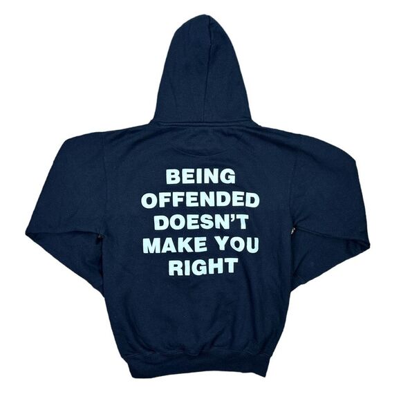 A**holes Live Forever Offended Drawstring Hoodie - Size Small - Picture 3 of 5